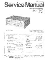 Technics - SU-7300 - Service manual 
